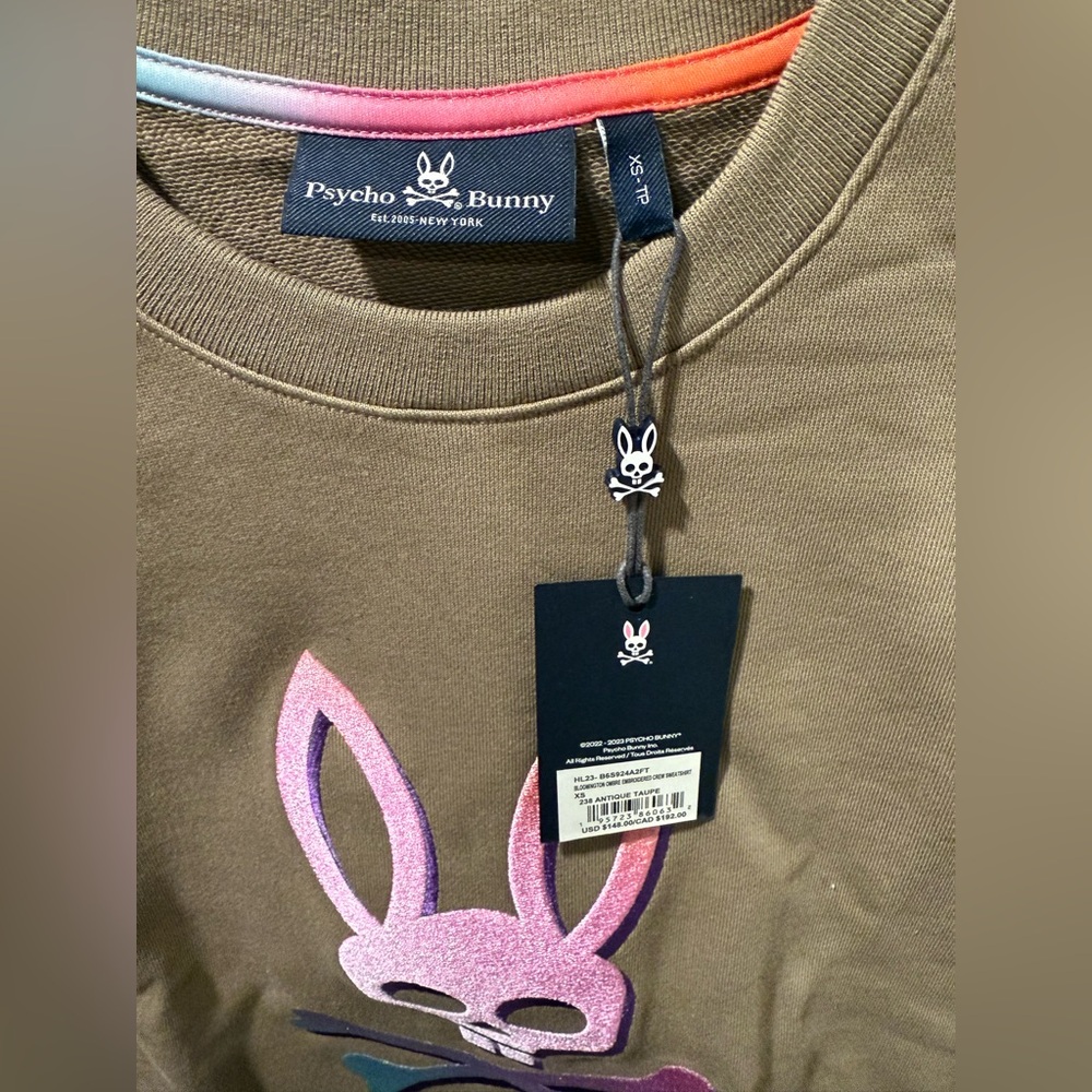 Psycho Bunny sweatshirt brand new XS